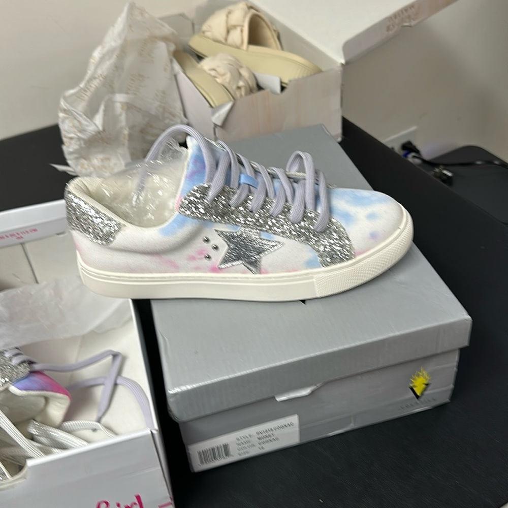 Hey Girl by Corky tie-dye sneakers